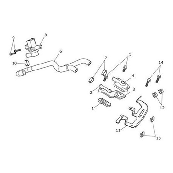 Bild von Bracket, Connector Mounting