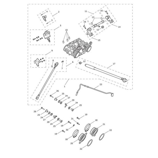 Bild von Bracket, Cover, Throttle Body, LH