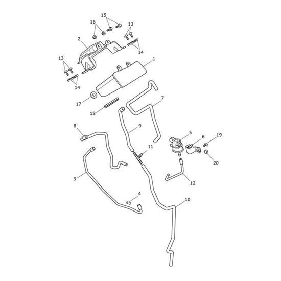 Bild von Bracket, Evap, Mldg