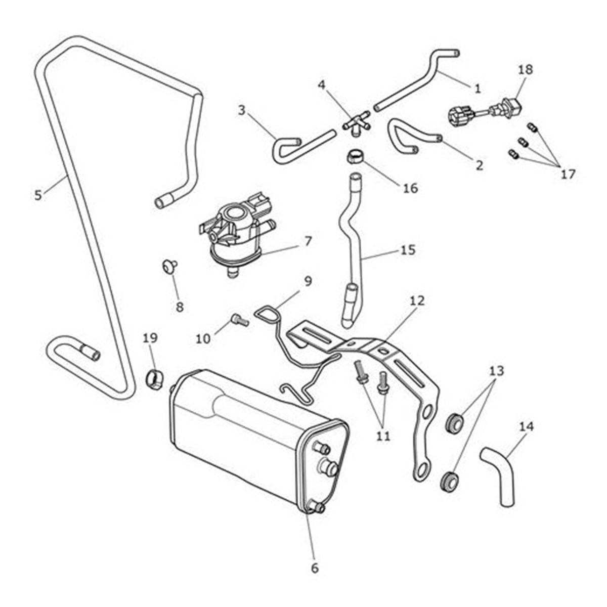Bild von Bracket, Evap Cannister