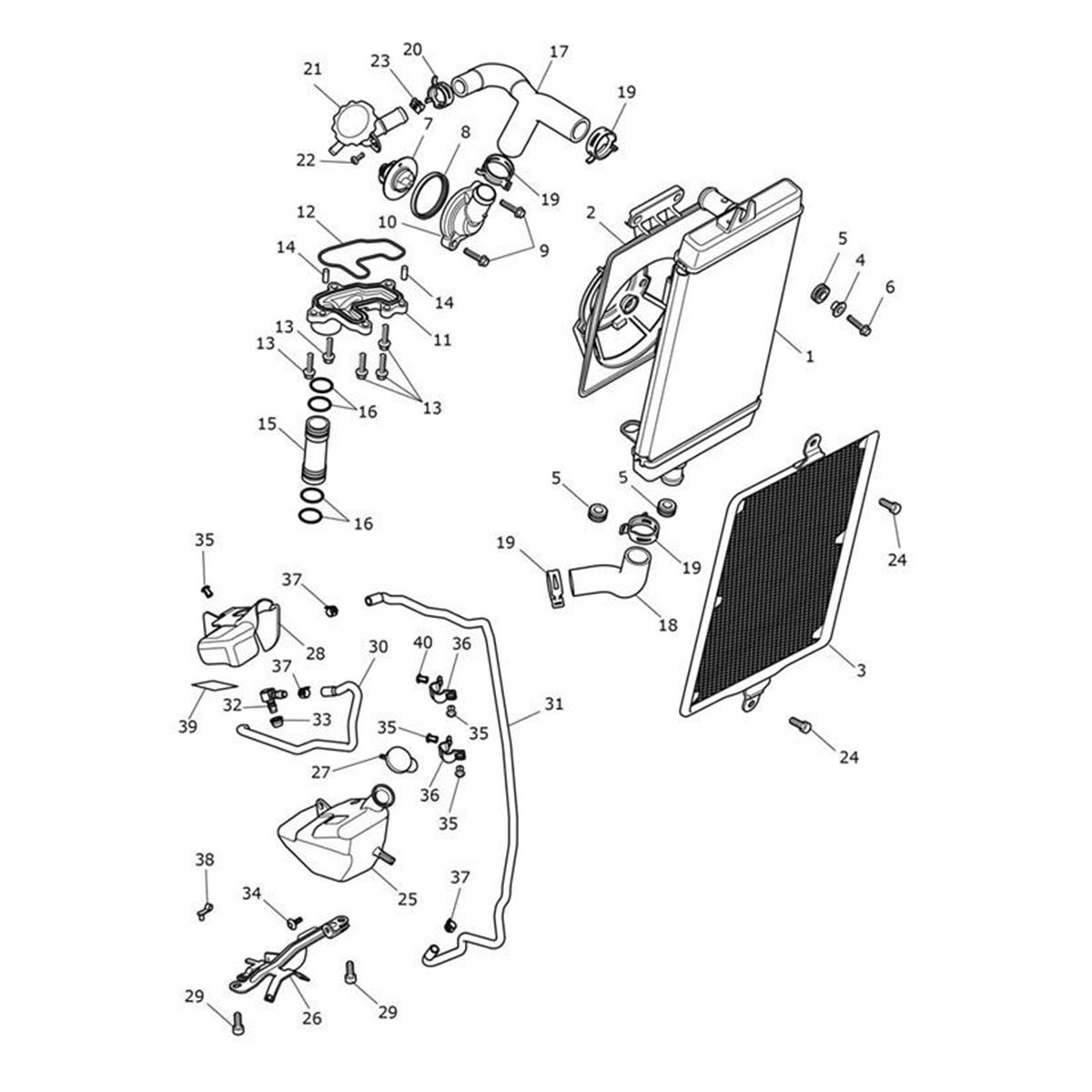 Bild von Bracket, Expansion Tank, Rear