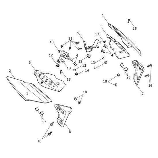 Bild von Bracket, Fairing, LH