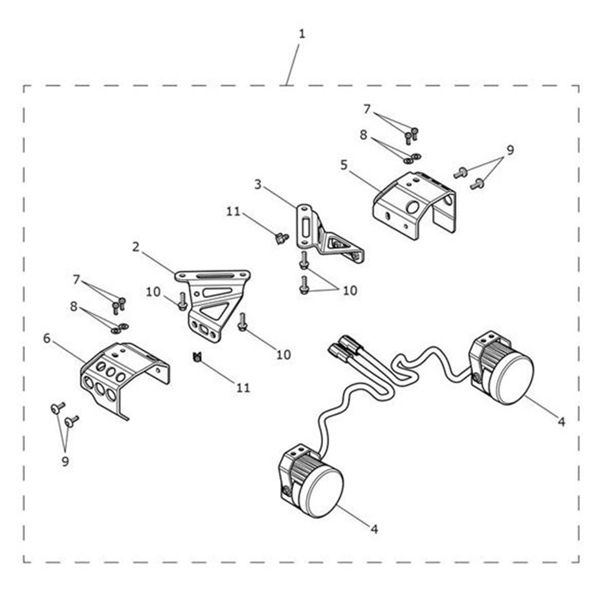 Bild von Bracket, Fog Lamp, LHS