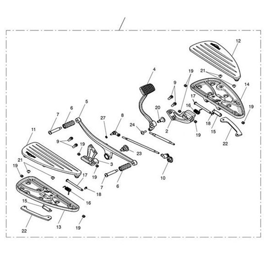 Bild von Bracket, Footboard, RH