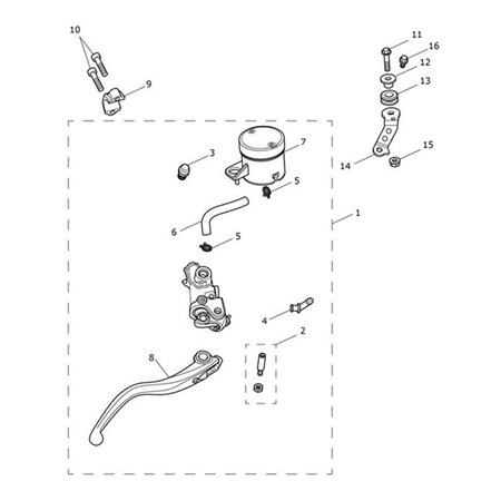 Bild von Bracket, Front M/Cyl Reservoir