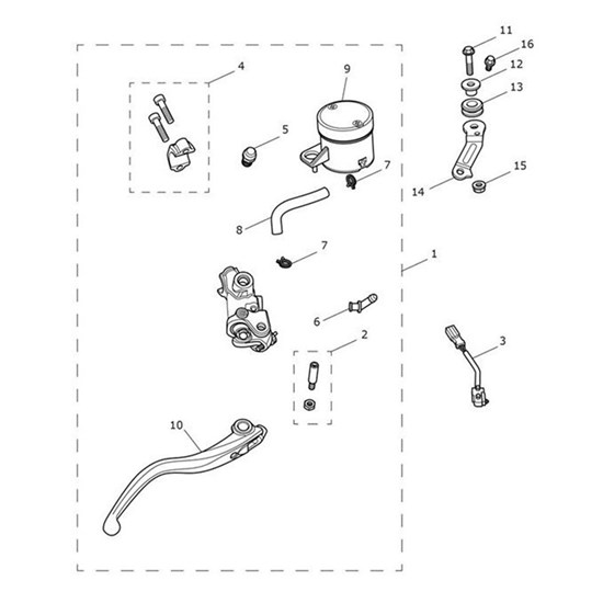 Bild von Bracket, Front Master Cylinder