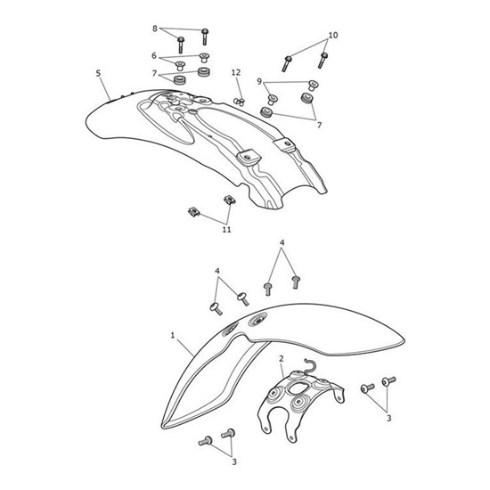 Bild von Bracket, Front Mudguard