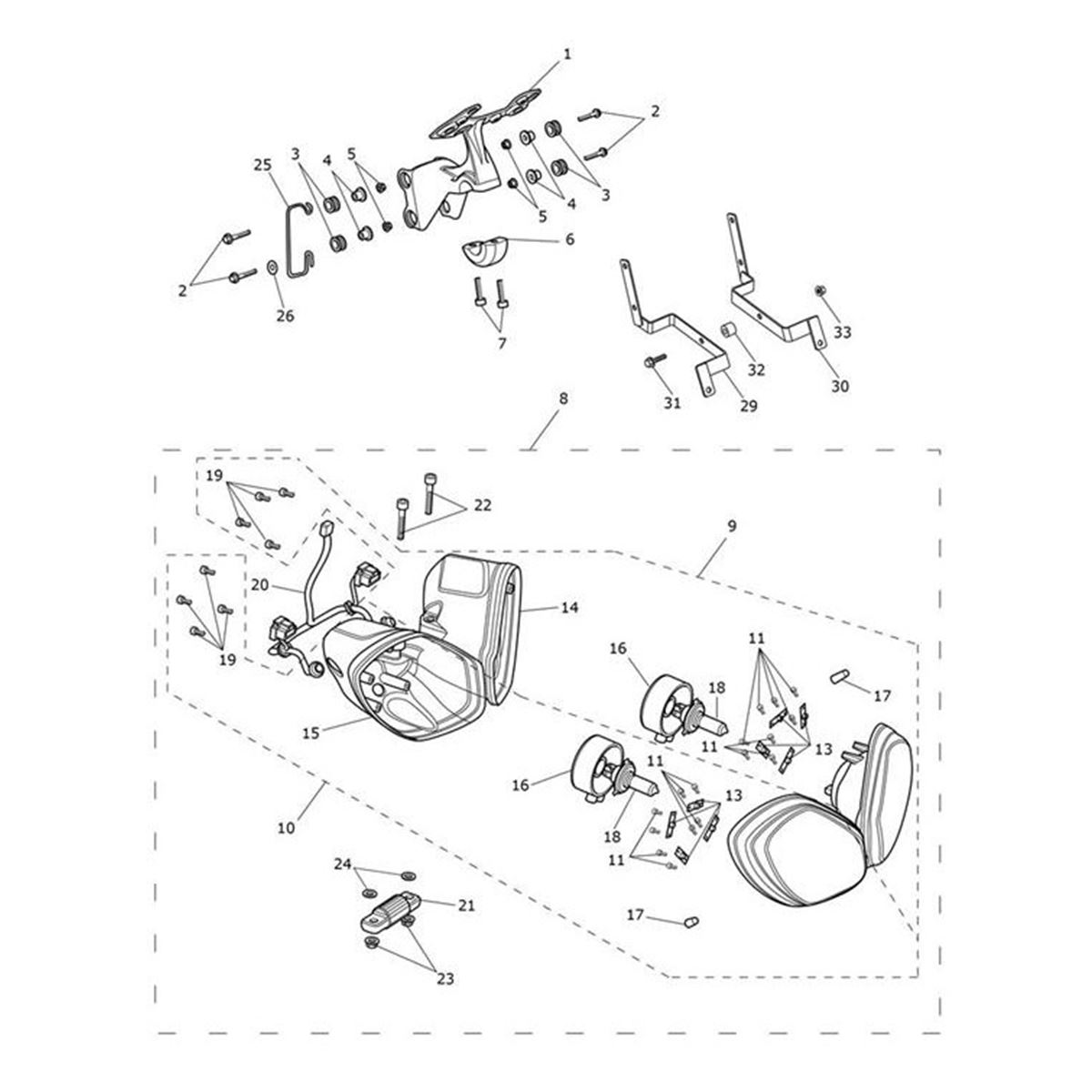 Bild von Bracket, Front No Plate Assy, RH