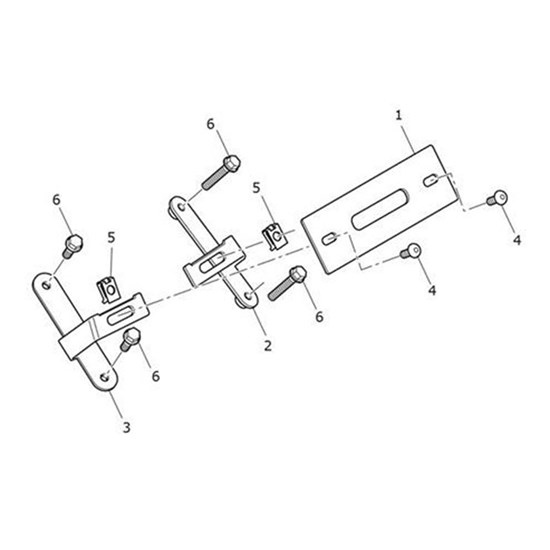 Bild von Bracket, Front Number Plate, LH