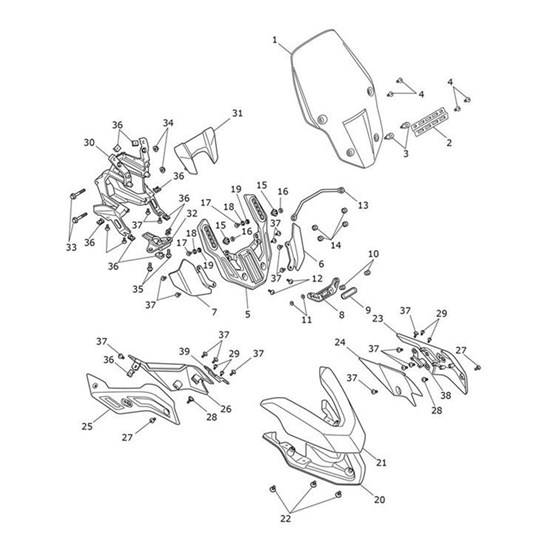 Bild von Bracket, Front Number Plate