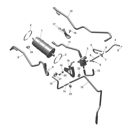 Bild von Bracket, Fuel Hose, Mldg