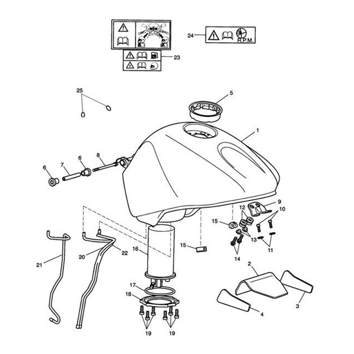 Bild von Bracket, Fuel Tank Front Mount