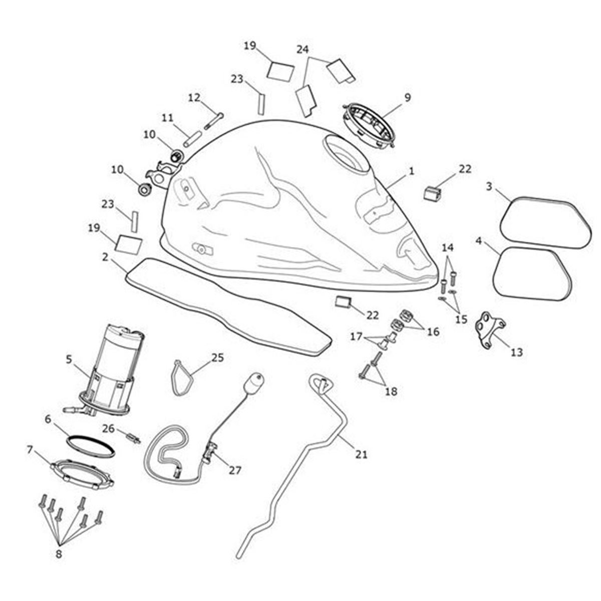 Bild von Bracket, Fuel Tank