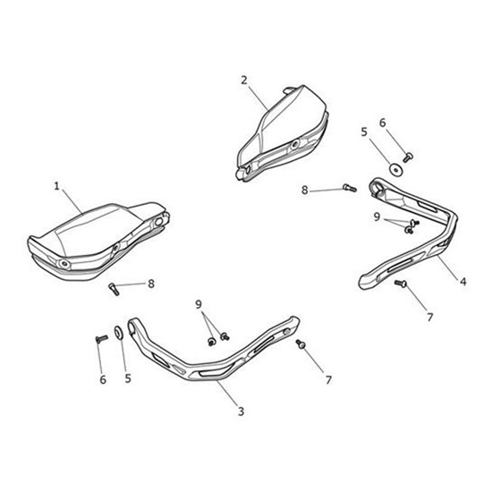 Bild von Bracket, Handguard, LH