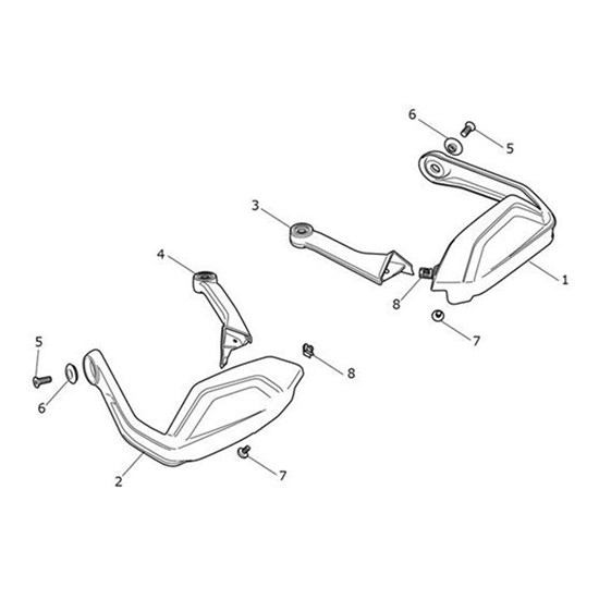 Bild von Bracket, Handguard, RH