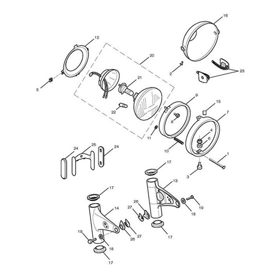 Bild von Bracket, Headlight, LH