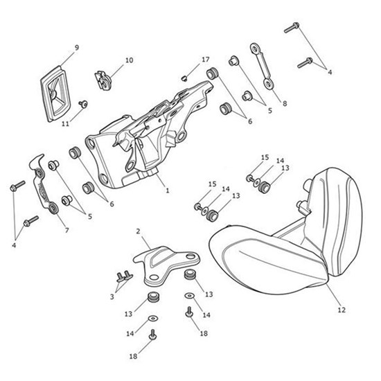 Bild von Bracket, Headlight, Mount