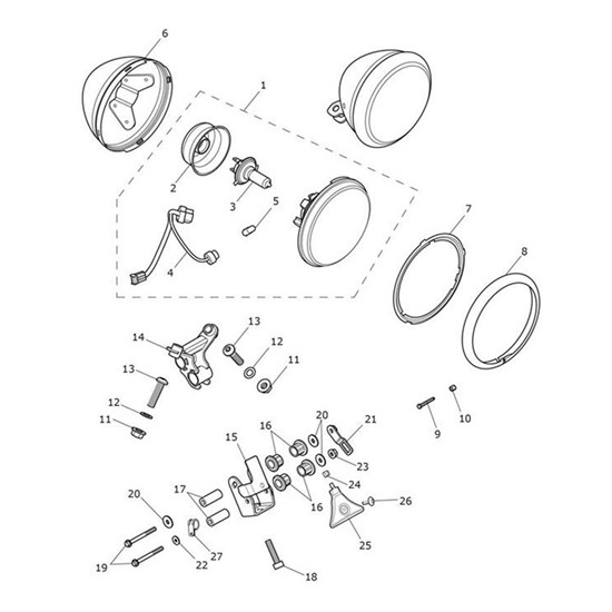 Bild von Bracket, Headlight