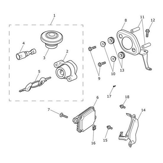 Bild von Bracket, Immobiliser, Moulding