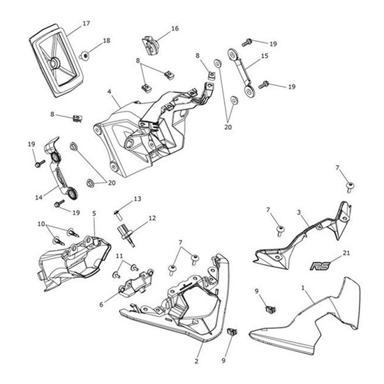 Bild von Bracket, Intake Duct