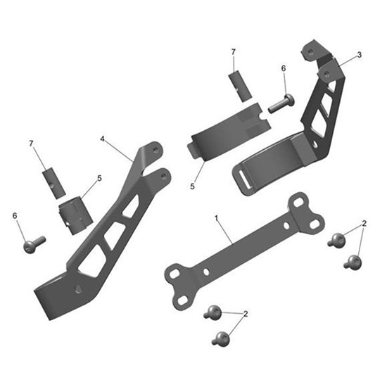 Bild von Bracket, No Plate, RH