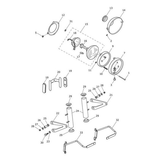 Bild von Bracket, Number Plate, Front, LH