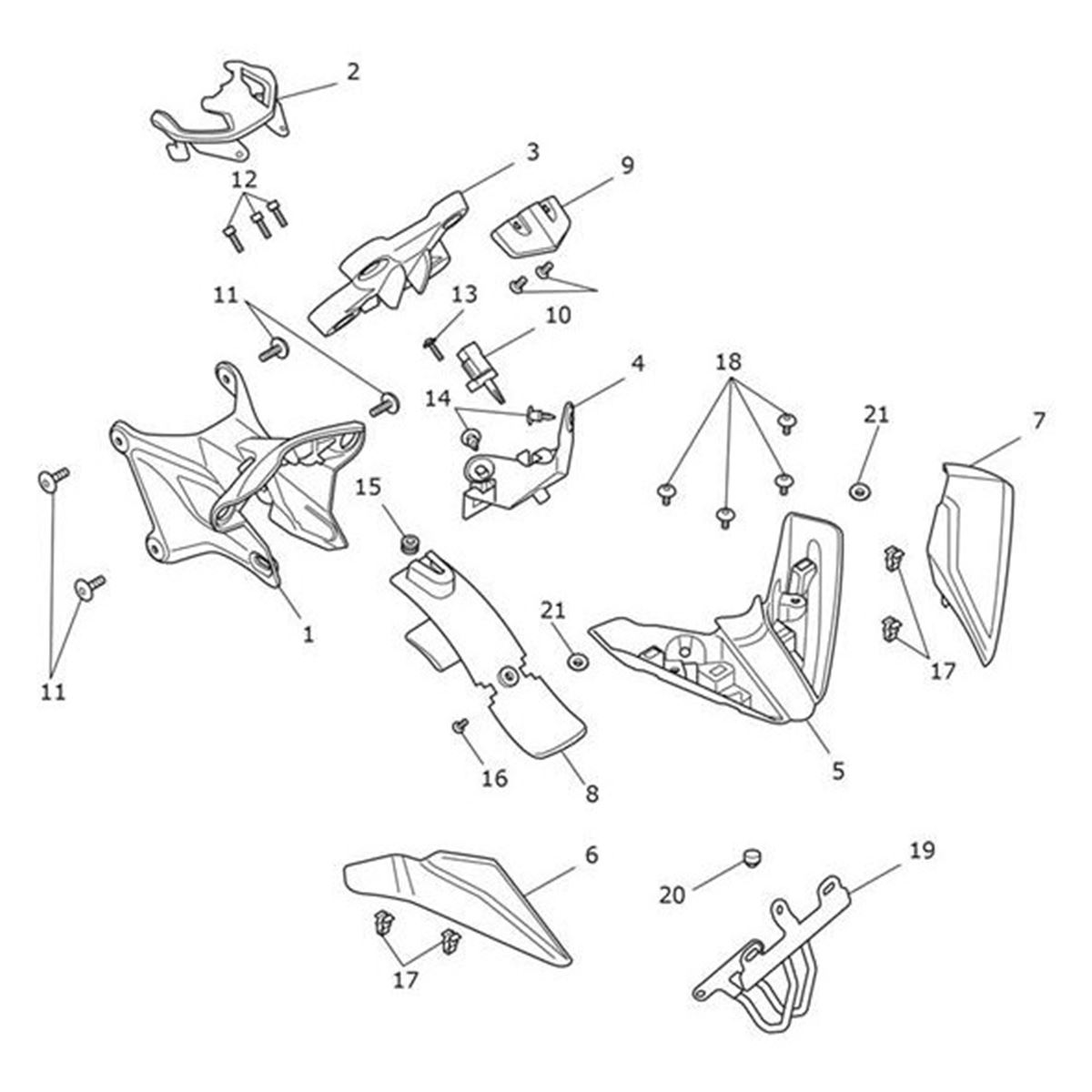 Bild von Bracket, Number Plate, Front