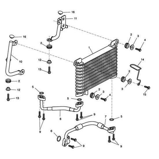 Bild von Bracket, Oil Cooler, Lh