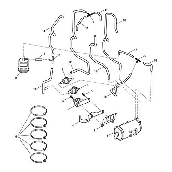 Bild von Bracket, Purge Valves