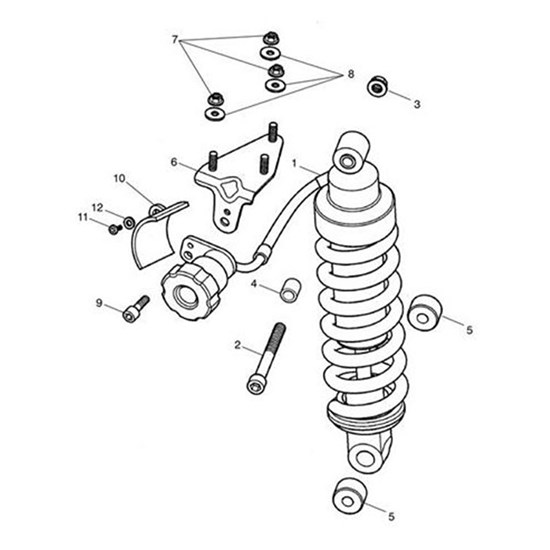 Bild von Bracket, RSU, Preload Adjuster