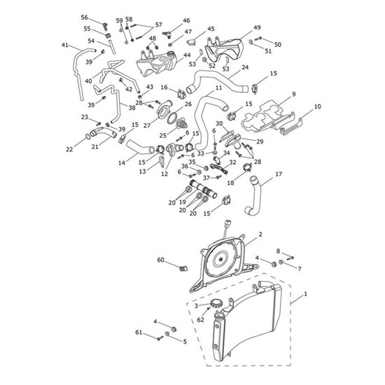 Bild von Bracket, Radiator, Lower