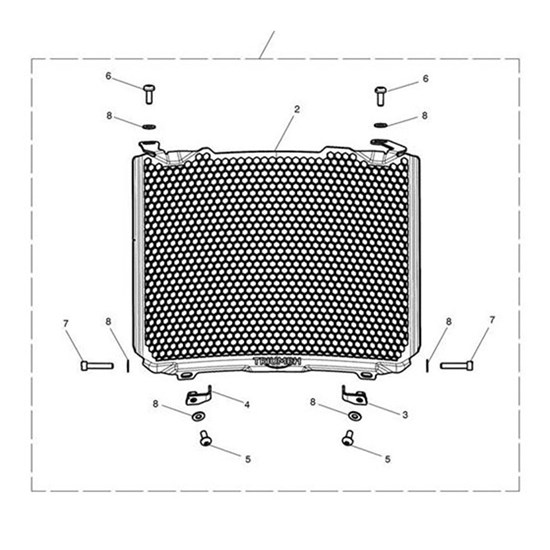 Bild von Bracket, Radiator, RH