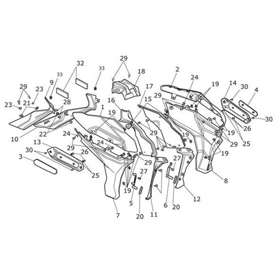 Bild von Bracket, Radiator Cowl, Left