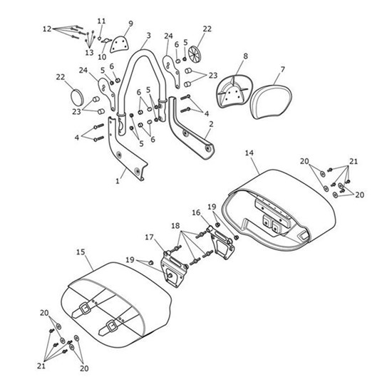 Bild von Bracket, Rear Reflector