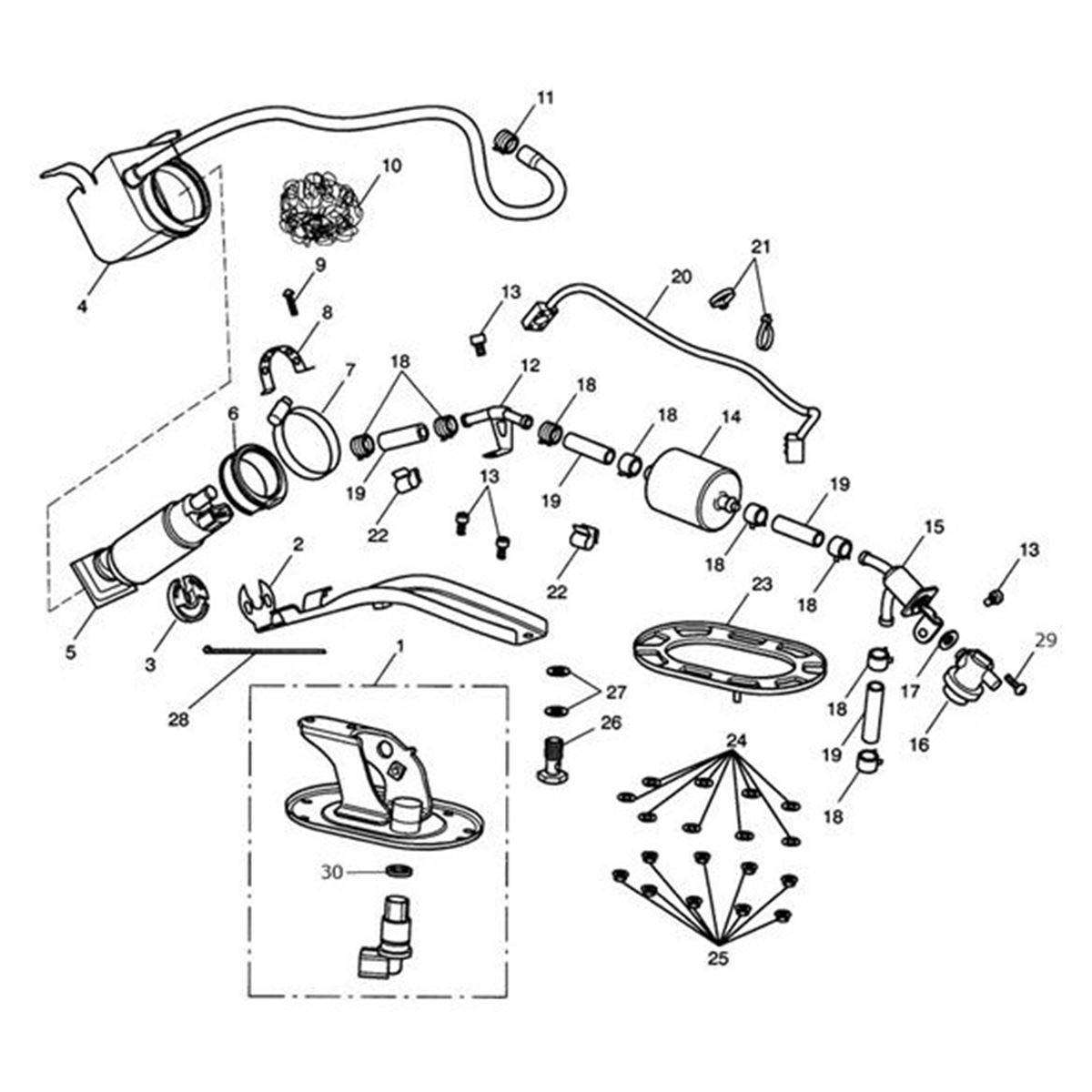 Bild von Bracket, Regulator/Fuel Pump