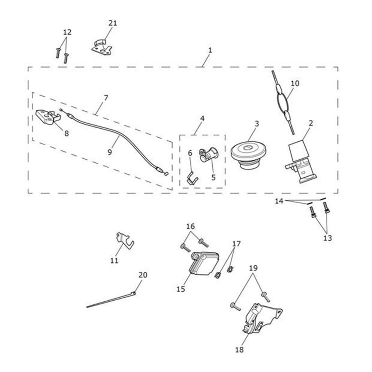 Bild von Bracket, Seat Latch