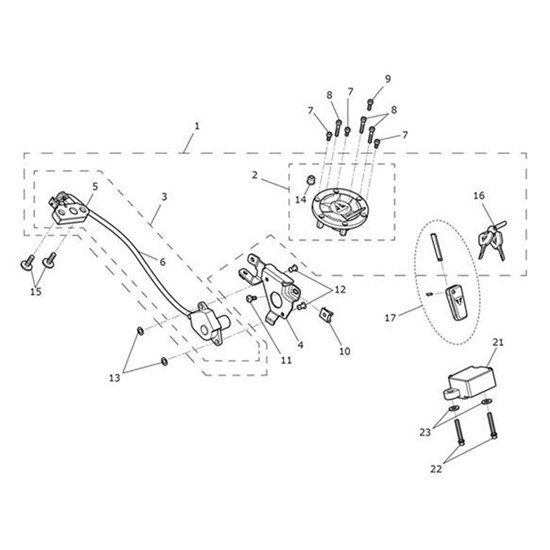 Bild von Bracket, Seat Lock