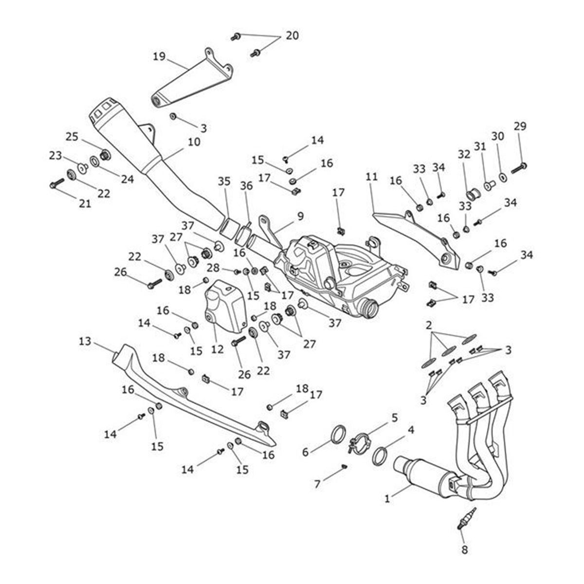 Bild von Bracket, Secondary Silencer