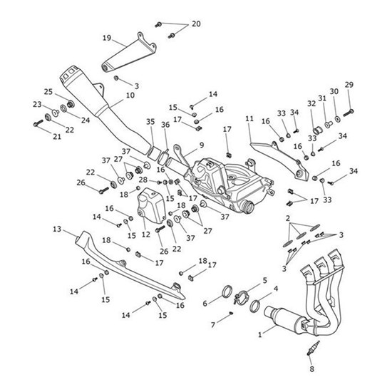 Bild von Bracket, Secondary Silencer