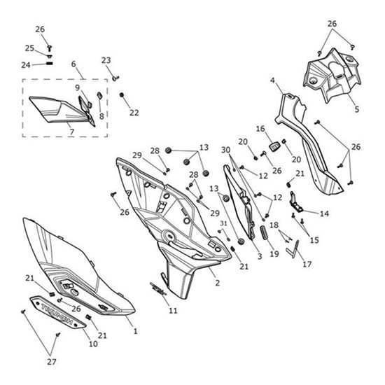 Bild von Bracket, Side Panel, Right