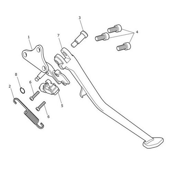 Bild von Bracket, Sidestand