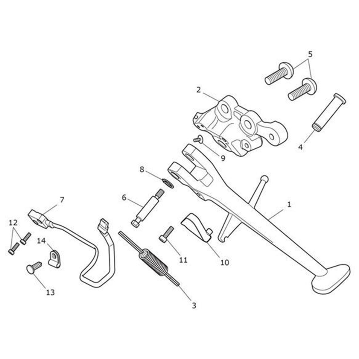 Bild von Bracket, Sidestand