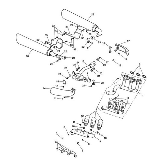 Bild von Bracket, Silencer, RH