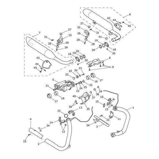 Bild von Bracket, Silencer to Frame