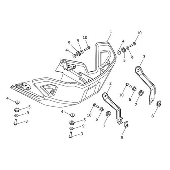 Bild von Bracket, Sumpguard, Front, LH