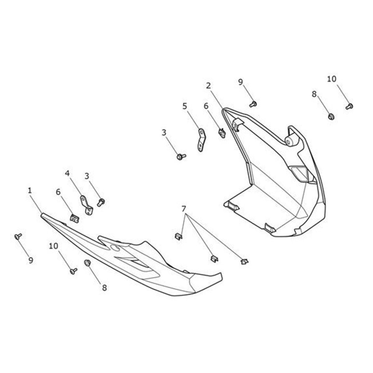 Bild von Bracket, Sumpguard, Rear, RH