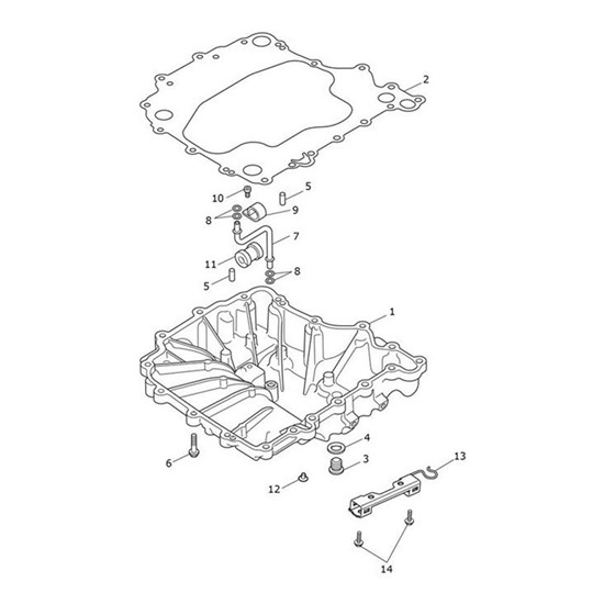 Bild von Bracket, Sumpguard Base, Rear