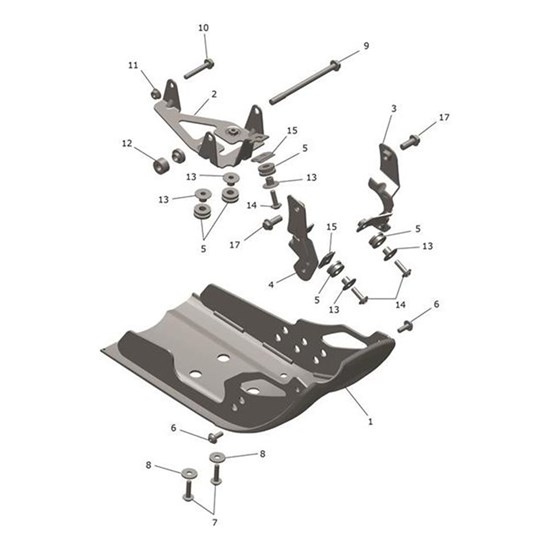 Bild von Bracket, Sumpguard Lower, Rear