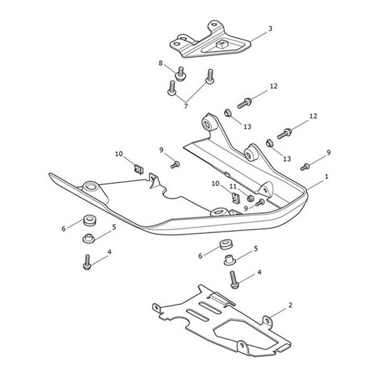 Bild von Bracket, Sumpguard Moulding