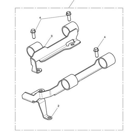 Bild von Bracket, U Lock Mount, Rear
